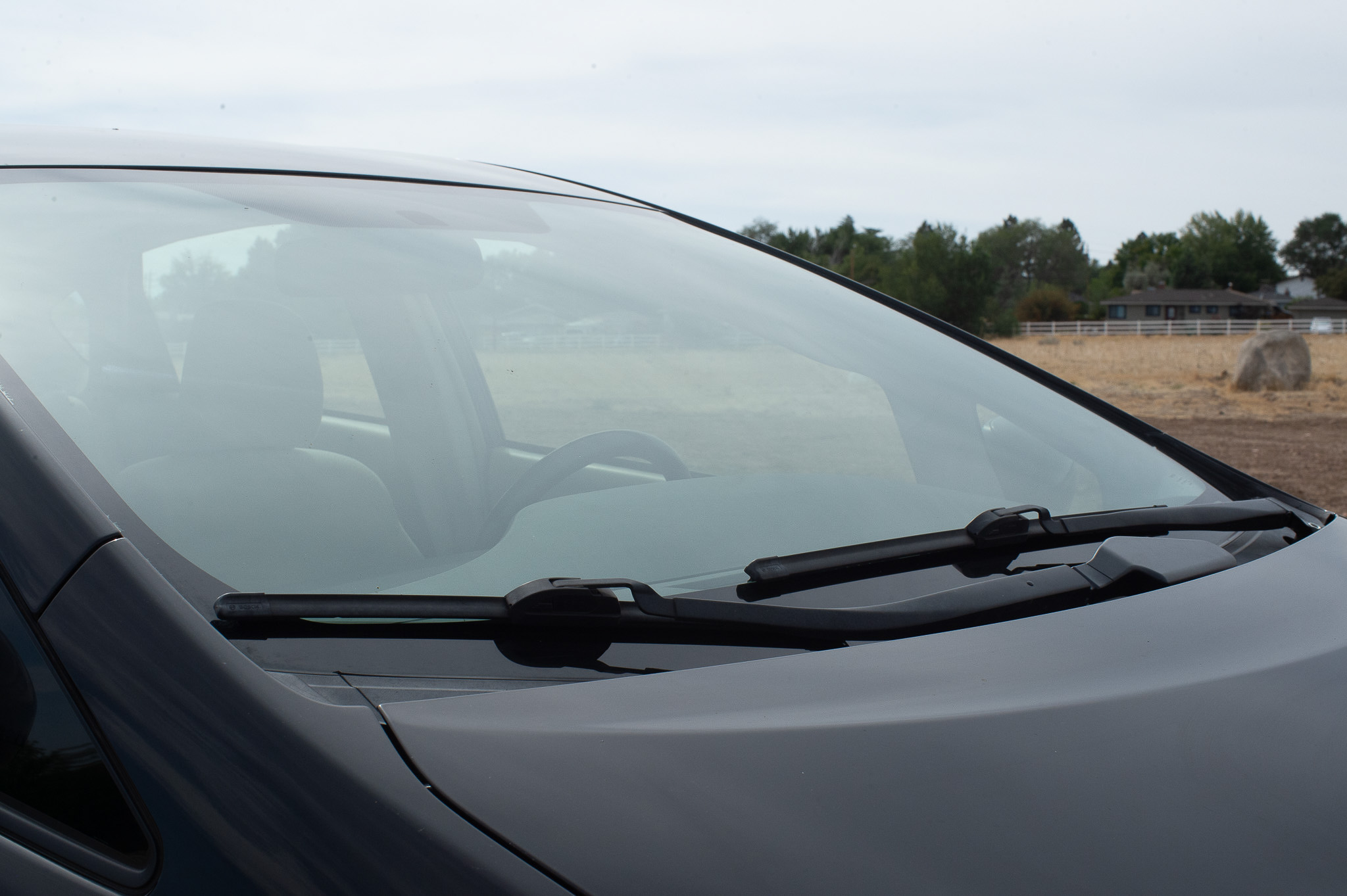 Prius windshield close-up
